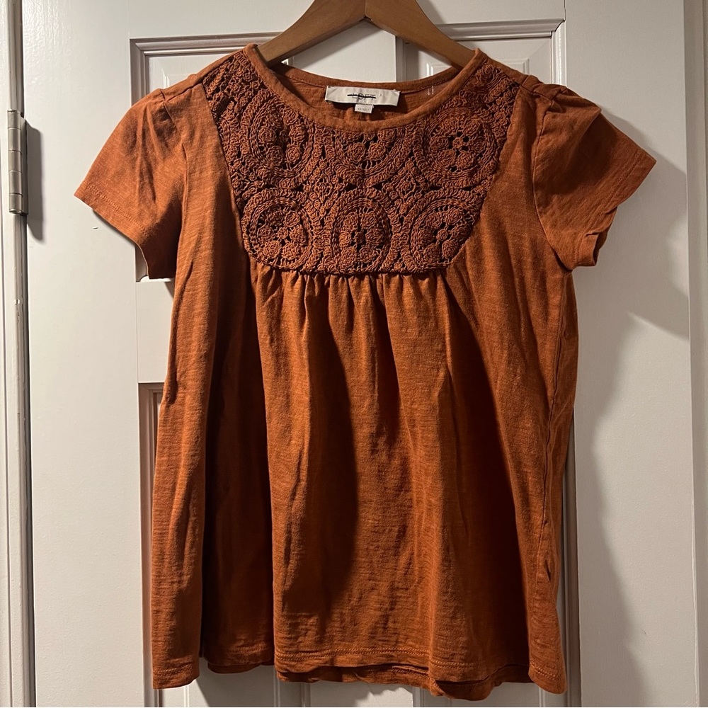 Loft Burnt Orange Shirt XS